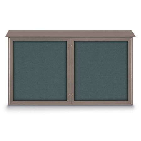 United Visual Products Open Faced Traditional Rounded Corkboard UV646ARC-WHITE-ULTMAR